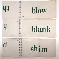 Mid-Century Phonetic Word Drill Cards, Set of 10 Flip Booklets