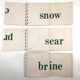 Mid-Century Phonetic Word Drill Cards, Set of 10 Flip Booklets