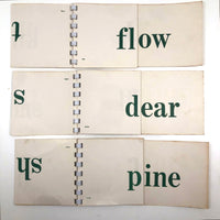 Mid-Century Phonetic Word Drill Cards, Set of 10 Flip Booklets