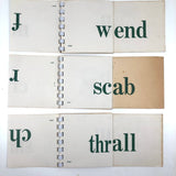 Mid-Century Phonetic Word Drill Cards, Set of 10 Flip Booklets