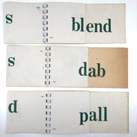 Mid-Century Phonetic Word Drill Cards, Set of 10 Flip Booklets