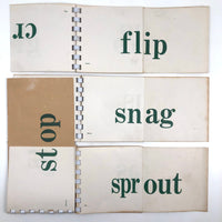 Mid-Century Phonetic Word Drill Cards, Set of 10 Flip Booklets