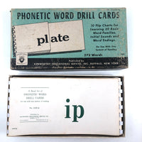 Mid-Century Phonetic Word Drill Cards, Set of 10 Flip Booklets