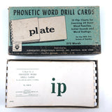 Mid-Century Phonetic Word Drill Cards, Set of 10 Flip Booklets