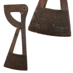 Early (1600-1700s) Carved Navigational Sextant Component with Angles and Monogram