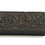 C. 1900 Cast Iron HANDY Paperweight