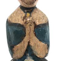 Blue Belle, Charming Old Wonderfully Painted Figural Bell