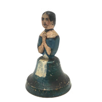 Blue Belle, Charming Old Wonderfully Painted Figural Bell