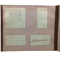 Untouched Antique Kindergarten Album with Paper Weavings, Yarn Drawings, Paper Folding, More