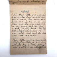 Mary Broucher's Early 20th C. School Notebook with Poetic Lessons and Juxtapositions