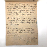 Mary Broucher's Early 20th C. School Notebook with Poetic Lessons and Juxtapositions