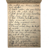 Mary Broucher's Early 20th C. School Notebook with Poetic Lessons and Juxtapositions