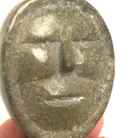 Small Inuit Carved Soapstone Head (Pendant)