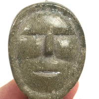 Small Inuit Carved Soapstone Head (Pendant)