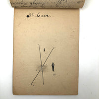 Mary Broucher's Early 20th C. School Notebook with Poetic Lessons and Juxtapositions