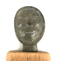 Small Inuit Carved Soapstone Head (Pendant)