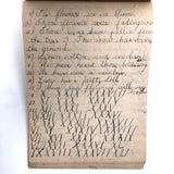 Mary Broucher's Early 20th C. School Notebook with Poetic Lessons and Juxtapositions