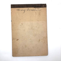 Mary Broucher's Early 20th C. School Notebook with Poetic Lessons and Juxtapositions