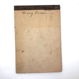 Mary Broucher's Early 20th C. School Notebook with Poetic Lessons and Juxtapositions