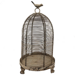 Charming Old Dome Shaped Wirework Birdcage