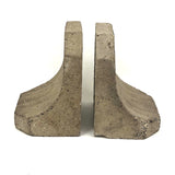 Excellent Brutalist Concrete Bookends