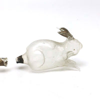 SOLD Pair of Light as Air Gilded Ear Glass Bunny Perfume Bottles