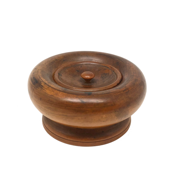 Fine and Very Lovely Antique Treen Lidded Jar, Presumed Early 19th Century British