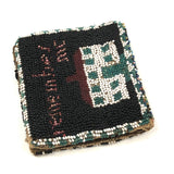 Remember Me, Marvelous 19th Century Hand-beaded Folk Art Love Token Needle Book