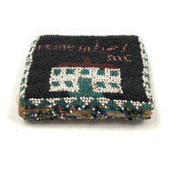 Remember Me, Marvelous 19th Century Hand-beaded Folk Art Love Token Needle Book