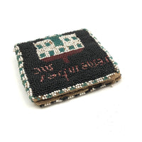 Remember Me, Marvelous 19th Century Hand-beaded Folk Art Love Token Needle Book