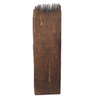 Beautifully Primitive, Carved Wood Wool Comb