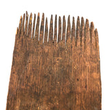 Beautifully Primitive, Carved Wood Wool Comb