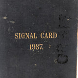 Beautiful 1937 Signal Flag and Semaphore Pocket Booklet (on Heavy Board)