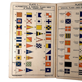 Beautiful 1937 Signal Flag and Semaphore Pocket Booklet (on Heavy Board)