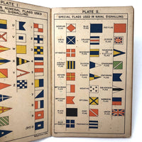 Beautiful 1937 Signal Flag and Semaphore Pocket Booklet (on Heavy Board)