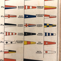 Beautiful 1937 Signal Flag and Semaphore Pocket Booklet (on Heavy Board)