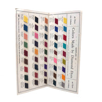 The Diamond Dyes 45 Color Sample Swatch Card, Wells, Richardson & Co Vermont, c. 1910s