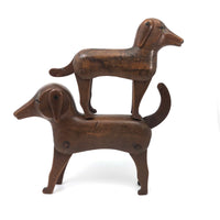 Handsome and Alert! Pair of Early-Mid 20th Century Articulated Dogs