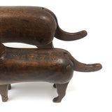 Handsome and Alert! Pair of Early-Mid 20th Century Articulated Dogs