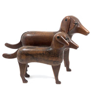 Handsome and Alert! Pair of Early-Mid 20th Century Articulated Dogs