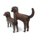 Handsome and Alert! Pair of Early-Mid 20th Century Articulated Dogs