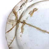 Shattered and Glued Early 19th Century Blue Printed Chinoiserie Plate