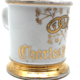 Charles Monroe's Odd Fellows Shaving Mug with Gold FLT Links