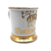 Charles Monroe's Odd Fellows Shaving Mug with Gold FLT Links