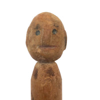 Little Old Carved Clothes Pin Man