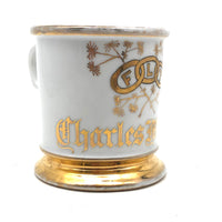 Charles Monroe's Odd Fellows Shaving Mug with Gold FLT Links