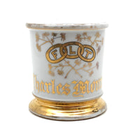 Charles Monroe's Odd Fellows Shaving Mug with Gold FLT Links