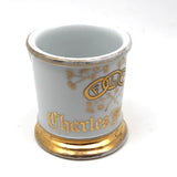 Charles Monroe's Odd Fellows Shaving Mug with Gold FLT Links