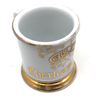 Charles Monroe's Odd Fellows Shaving Mug with Gold FLT Links