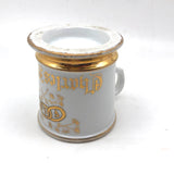 Charles Monroe's Odd Fellows Shaving Mug with Gold FLT Links